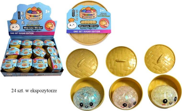 Gnocchetto antistress luminoso da schiacciare con palline