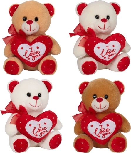 orsacchiotto di peluche di San Valentino con cuoricino i love you 15 cm