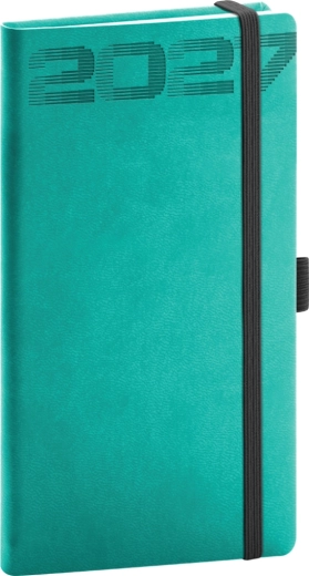 Agenda tascabile Notique Aprint Top 2027 turchese 9 × 15,5 cm