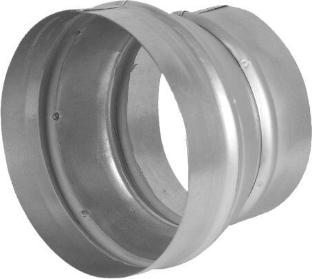 Riduzione metallica 100/125 mm per condotti circolari