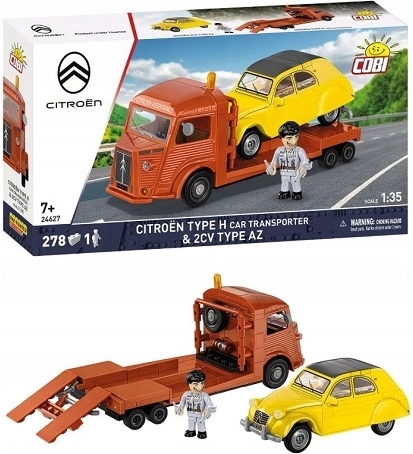 COBI Citroën Type H Auto Transporter e Citroën 2CV AZ – set di costruzione (278 pezzi)