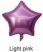 Palloncino in foil a stella rosa chiaro 45 cm