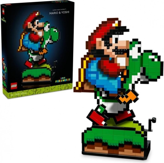 LEGO figurine Super Mario e Yoshi