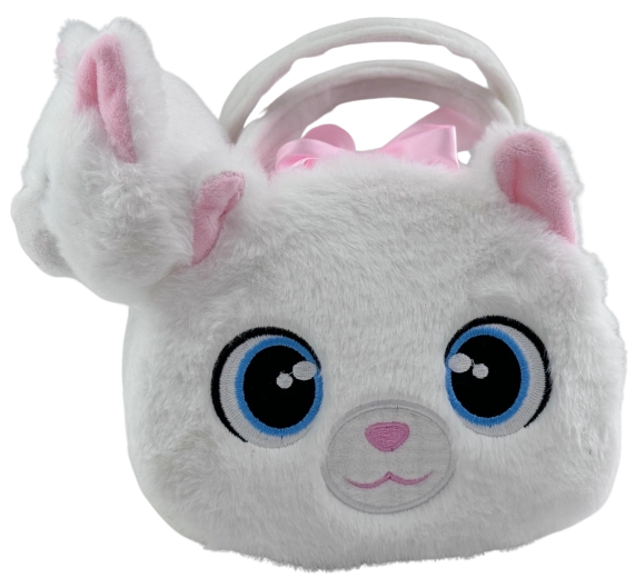 Plyšákov borsetta di peluche a forma di gatto con gattina di peluche Kokoska