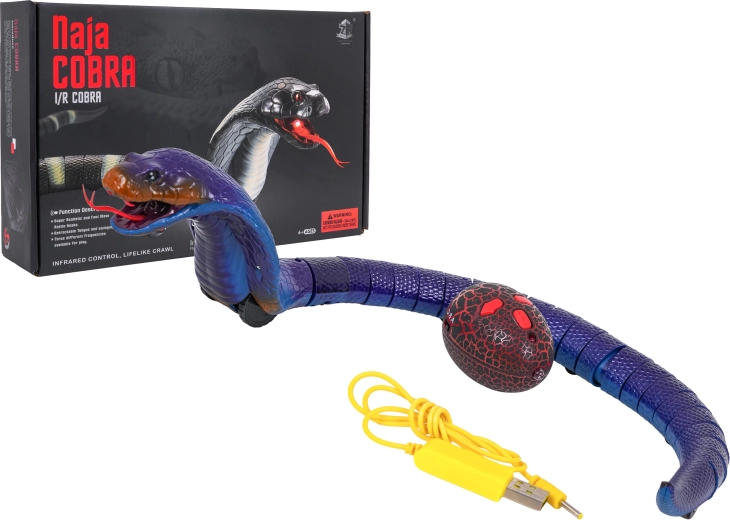 Serpente RC COBRA con movimento realistico e LED