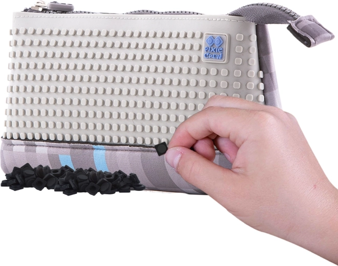 Astuccio grande Pixie Crew grigio-blu