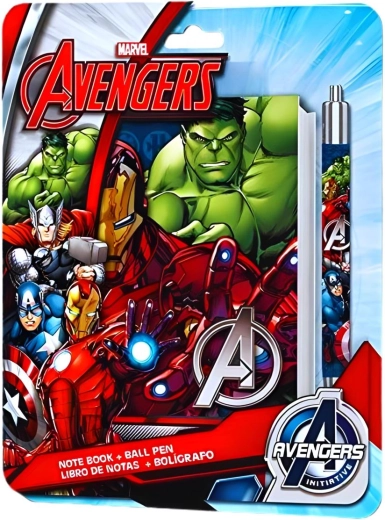 Set taccuino e penna Avengers