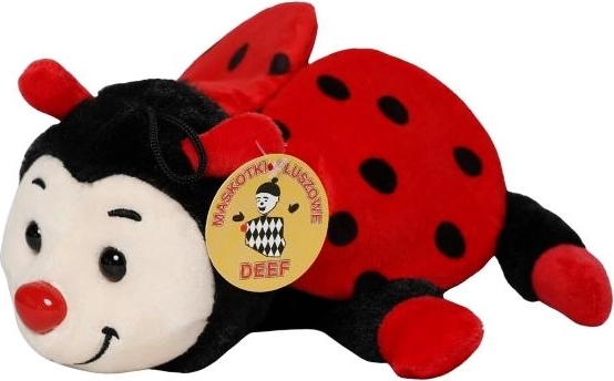 Coccinella di peluche distesa – giocattolo morbidissimo e coccoloso