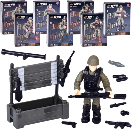 Set per costruire una figurina di soldato della Seconda guerra mondiale - 1 pezzo