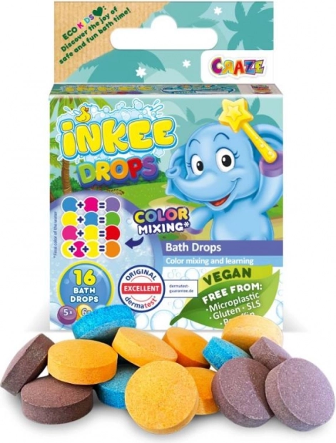 Inkee fiocchi da bagno con profumo di zucchero filato e burro di karité