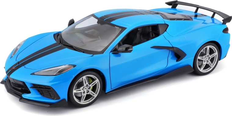 Maisto Chevrolet Corvette Stingray Coupé High Wing blu 1:18