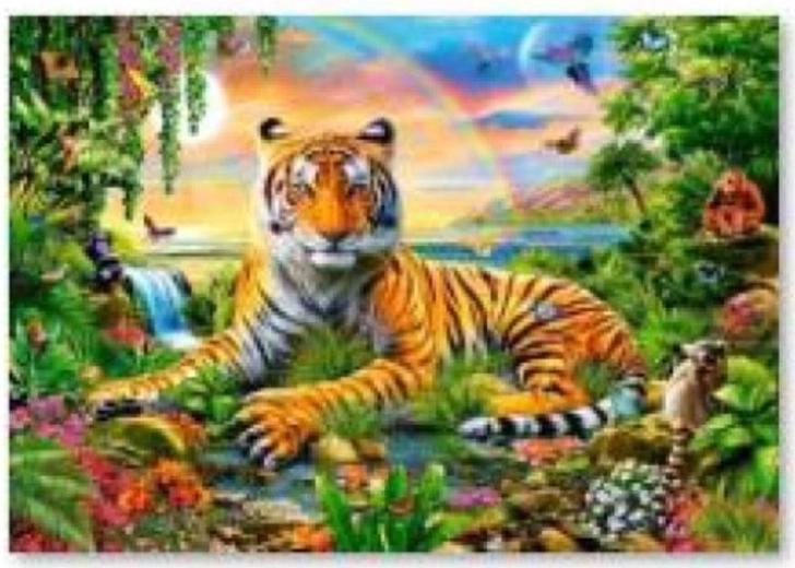 Mosaico di diamanti (diamond painting) tigre 40 × 30 cm - 1 pezzo