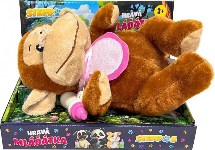 Scimmietta interattiva Steppos con biberon