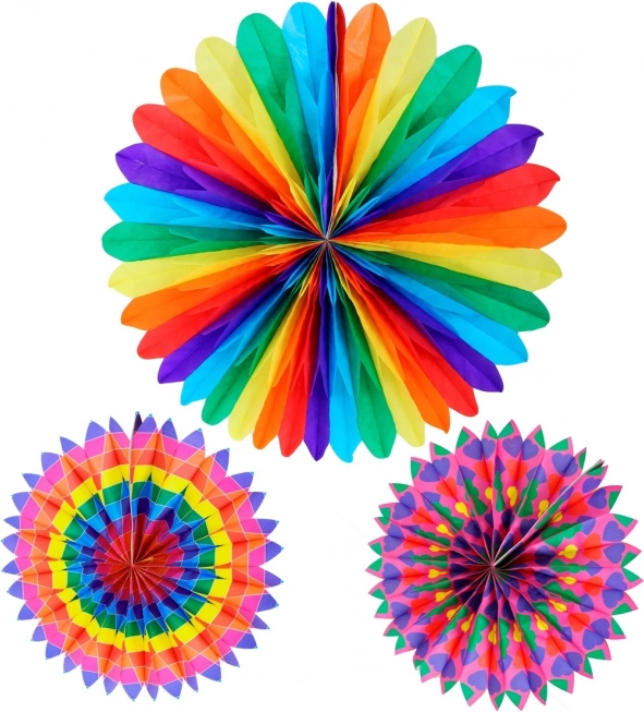 Decorazione sospesa in carta 50 cm – mix di colori
