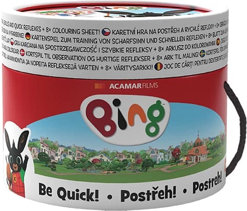 Gioco di carte RIFLESSI! BING in tubo (30 carte)