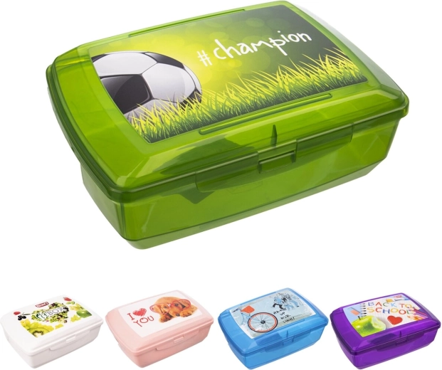 Porta pranzo BranQ con clip 20,5 × 13,5 × 7,5 cm (mix di motivi)