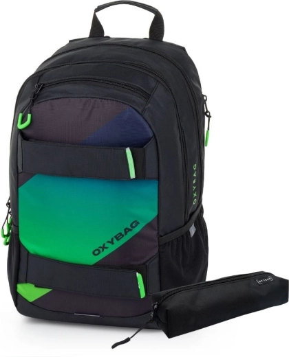 Zaino per studenti con astuccio OXYBAG Sport Ombre