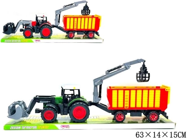 Trattore con rimorchio per bambini