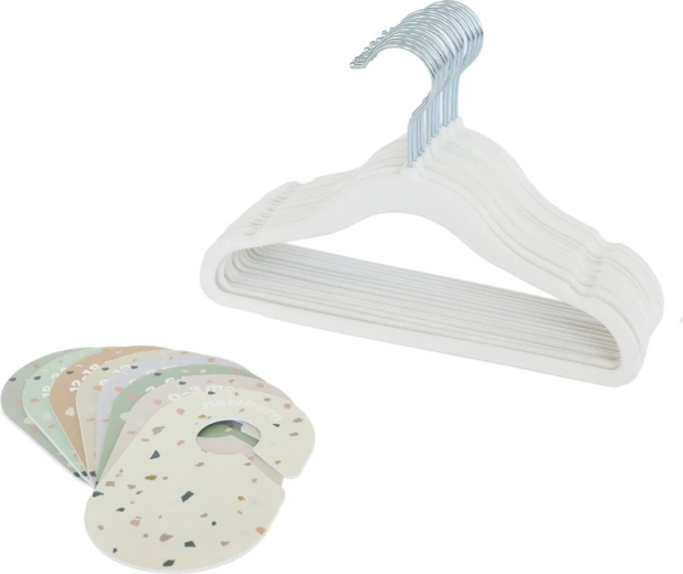 3 Sprouts set di grucce e divisori per armadio cream/terrazzo