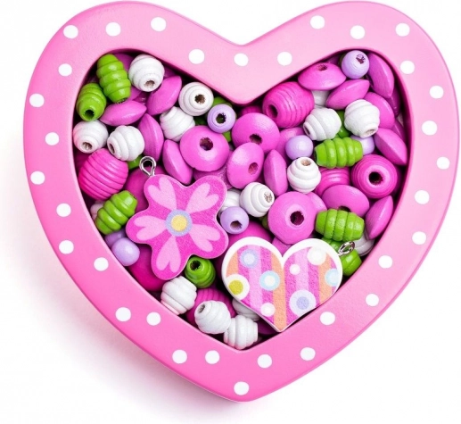 Set di perline da infilare Cuoricino