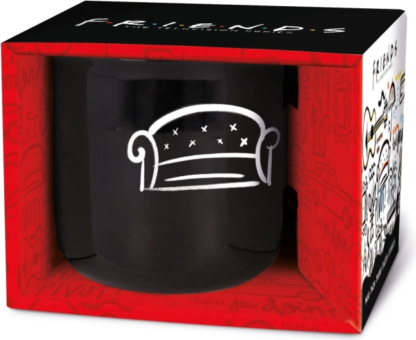 Tazza Amici nera 410 ml