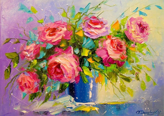 Puzzle bouquet di rose 1000 pezzi