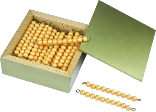 Moyo Montessori decine dorate in scatola (45 pz)
