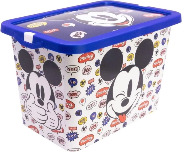 Grande box contenitore con coperchio Mickey Mouse