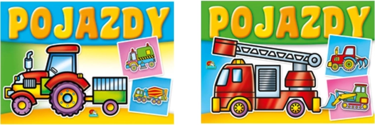 Album da colorare con veicoli per bambini