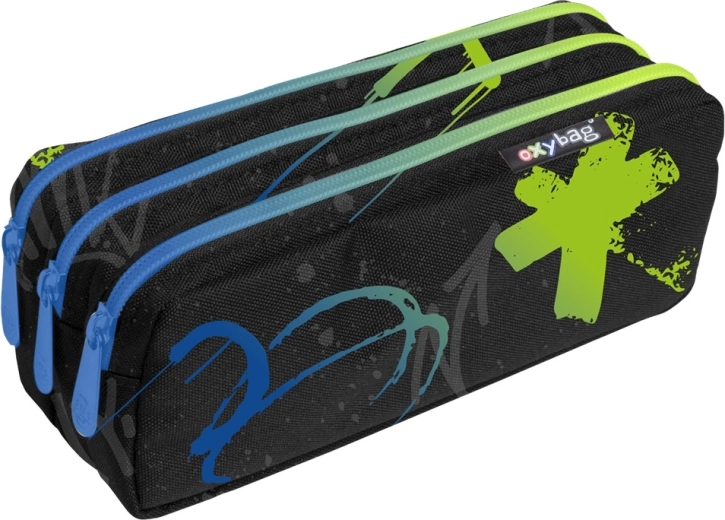 Astuccio scolastico con tre cerniere Graffiti Boy