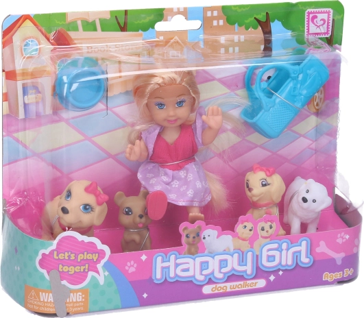 Bambola con cagnolini