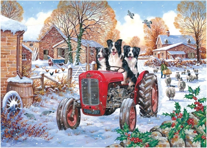 Puzzle Vita da cane in fattoria, 1000 pezzi