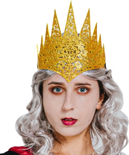 Corona reale dorata per bambini