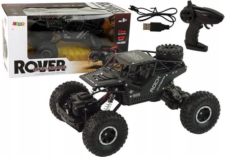 Auto RC fuoristrada 4x4 1:16, nero