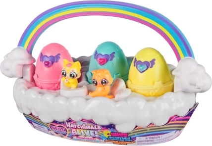 Hatchimals set multiplo Nuvoletta con arcobaleno neon