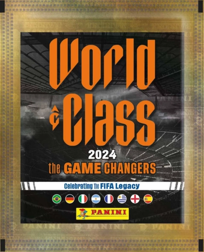 Panini World Class 2024 figurine da collezione di calcio - 1 bustina (5 pz)