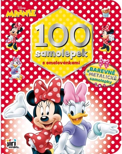 Colora Minnie con 100 adesivi