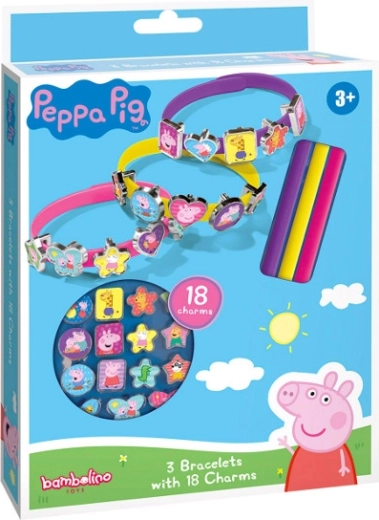Set per creare braccialetti con ciondoli Peppa Pig