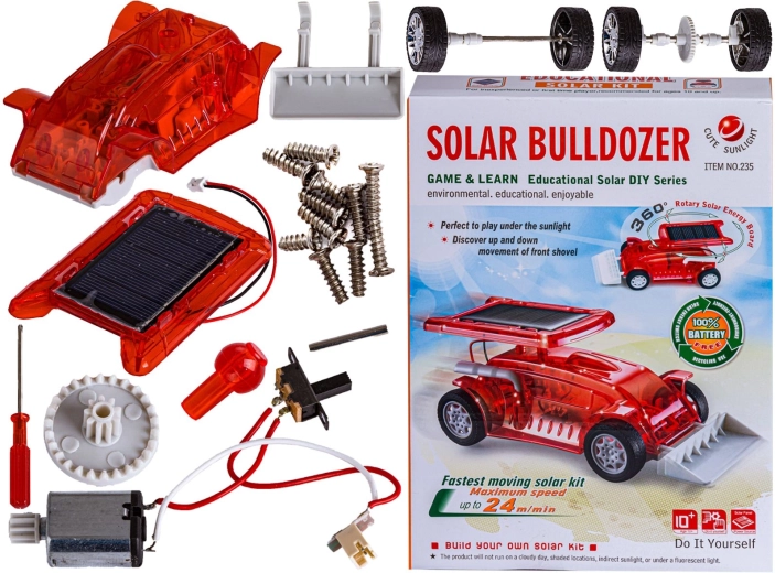Kit di costruzione solare del bulldozer - 1 pezzo