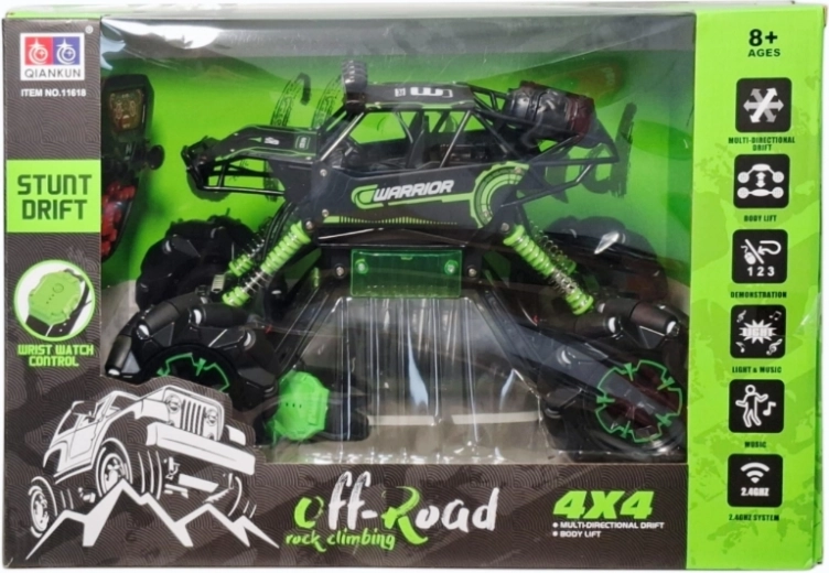 Auto fuoristrada radiocomandata 4x4 con caricabatterie