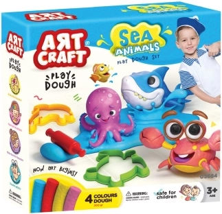 Art Craft set per modellare animali marini 200 g