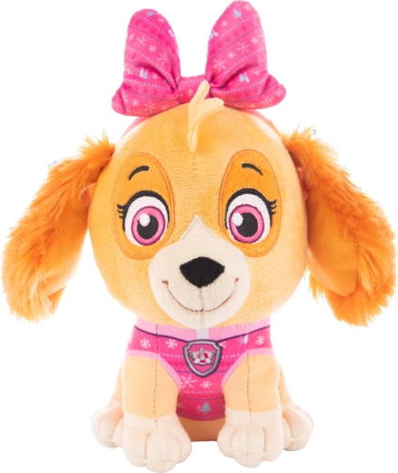 Peluche Skye di Paw Patrol con maglione natalizio, 28 cm