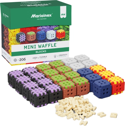Set di costruzioni Mini Waffle Blocks 206 pz MARIOINEX