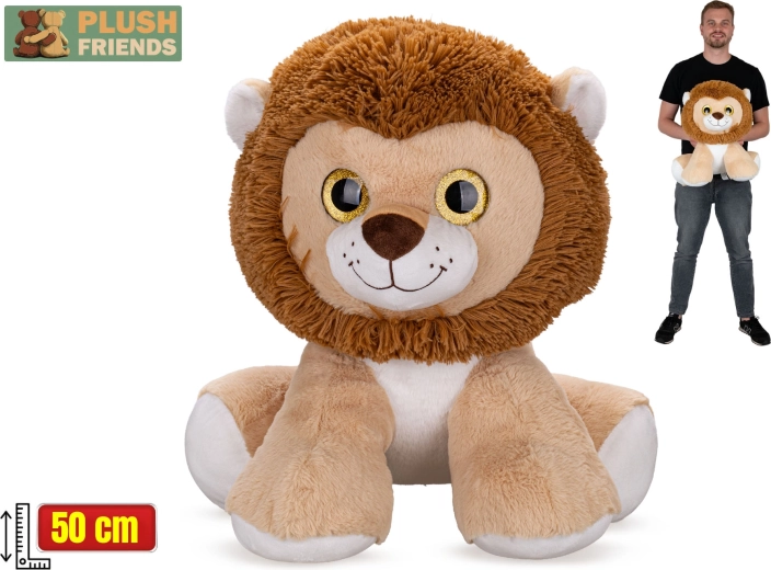Plush Friends leone di peluche 50 cm, seduto