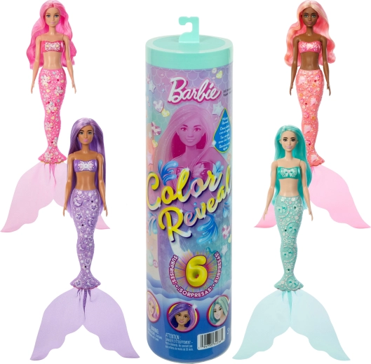 Barbie Color Reveal sorpresa – sirena con accessori