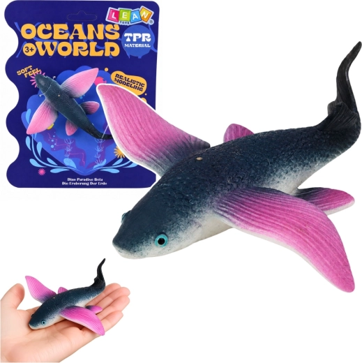 Oceans World figurina in gomma di pesce volante 12,5 cm