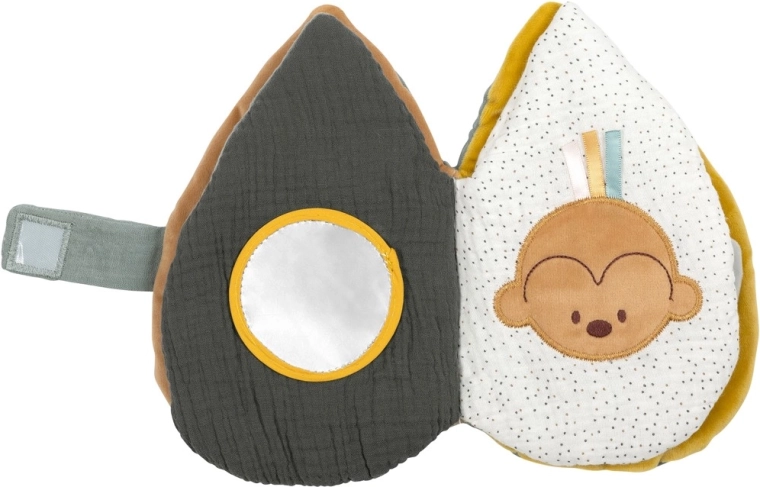 Nattou libro di stoffa educativo per neonati 13 × 20 cm