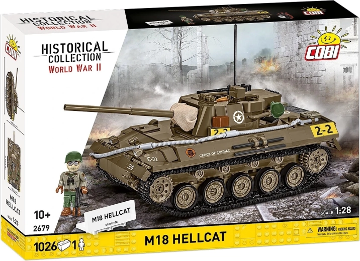 Cobi M18 Hellcat kit di costruzione carro armato 1:28 (1026 pezzi)