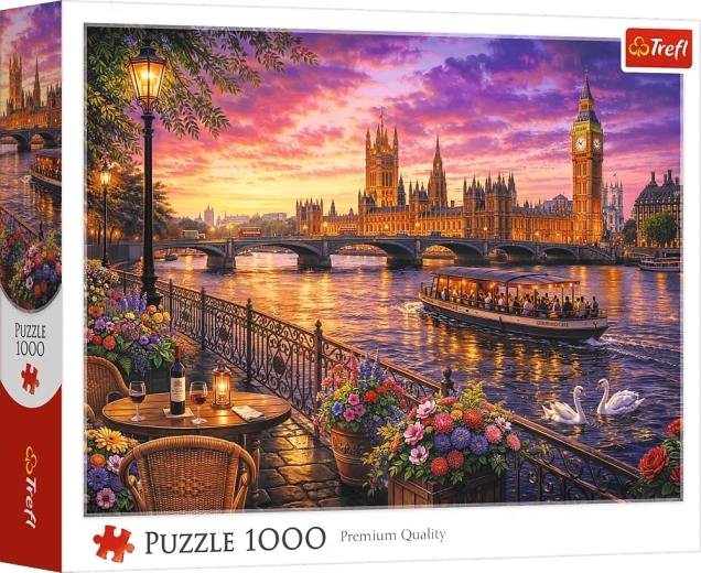 Puzzle Trefl Sera sul Tamigi, Londra, 1000 pezzi