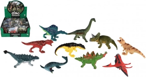Dinosauri mini in plastica 7–9 cm, mix di specie in sacchetto